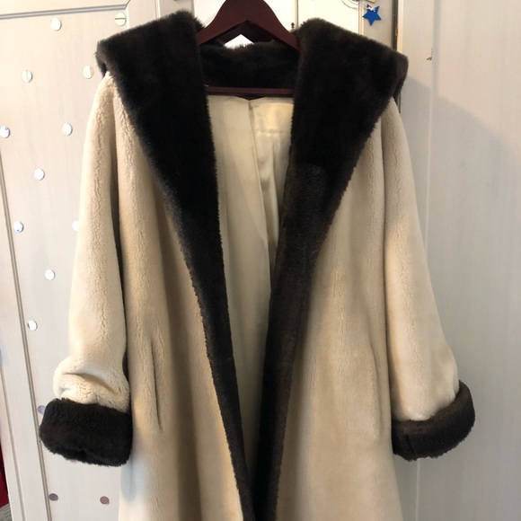 ebay white fur coat
